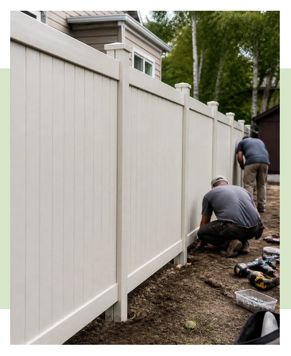 Пластиковый забор под ключ с установкой и доставкой в Егорьевске